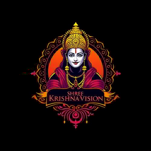 AI Design for make an image shree krishna vision, this is a studio, which is deal in videography and photography
