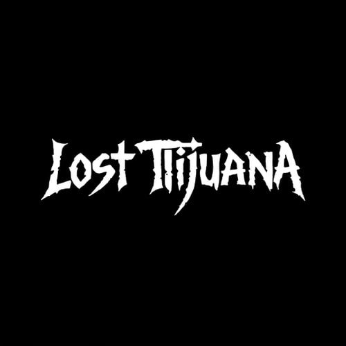 AI Design for "Design a logo for 'Lost Tijuana.' 'Lost' in graffiti font, 'Tijuana' in block font. White text on a black background. The central element should be the initials 'LTJ.' with death metal font. The design needs to be simple, memorable, timeless, and versatile."
