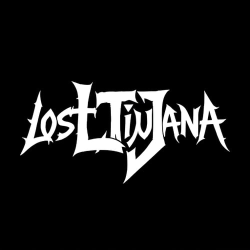 AI Design for "Design a logo for 'Lost Tijuana.' 'Lost' in graffiti font, 'Tijuana' in block font. White text on a black background. The central element should be the initials 'LTJ.' with death metal font. The design needs to be simple, memorable, timeless, and versatile."