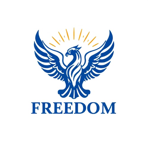 AI Design for a logo that express freedom named hase