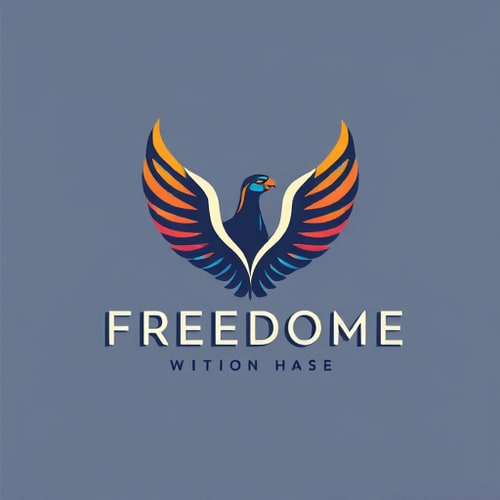 AI Design for a logo that express freedom named hase