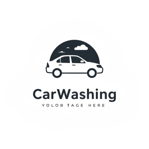 AI Design for CarWashing icon logo without text