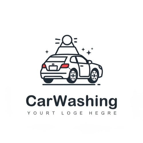AI Design for CarWashing icon logo without text