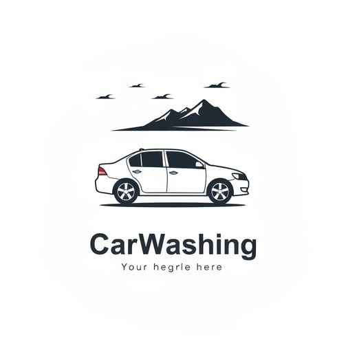 AI Design for CarWashing icon logo without text