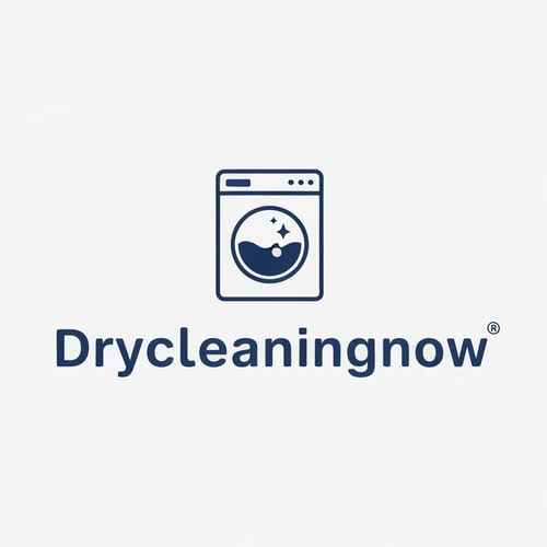 AI Design for drycleaningnow LOGO with washingmachine icone