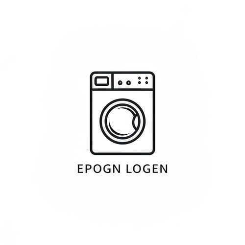 AI Design for LOGO with washingmachine icone