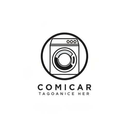 AI Design for washingmachine of logo unique