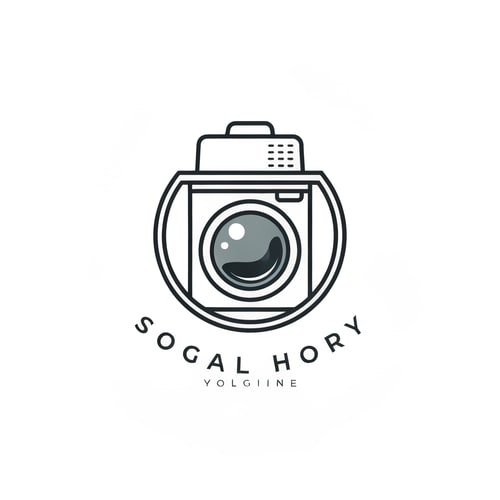 AI Design for washingmachine of logo unique