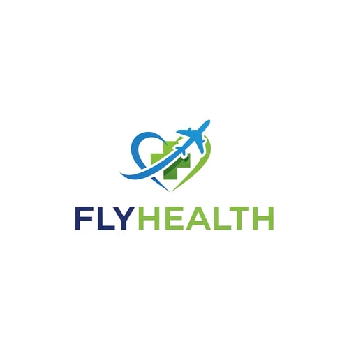 AI Design for Flyhealth a medical tourism logo