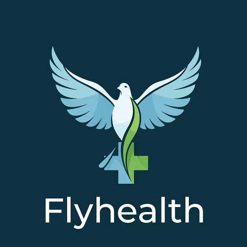 AI Design for Flyhealth a medical tourism logo only logo not use text bold