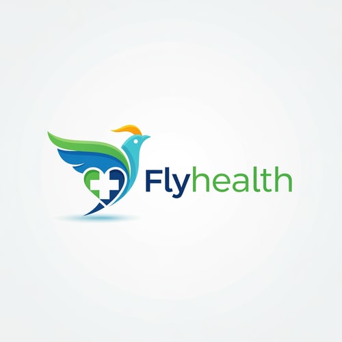 AI Design for Flyhealth logo a unique