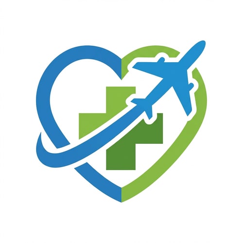 AI Design for Flyhealth a medical tourism logo only logo not use text bold