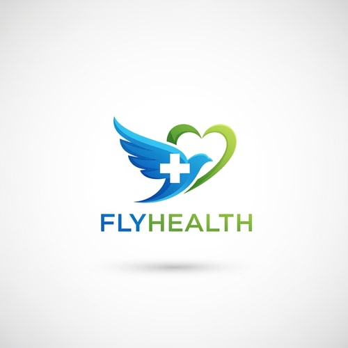 AI Design for Flyhealth logo a unique
