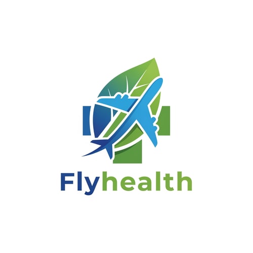 AI Design for Flyhealth of logo a unique style