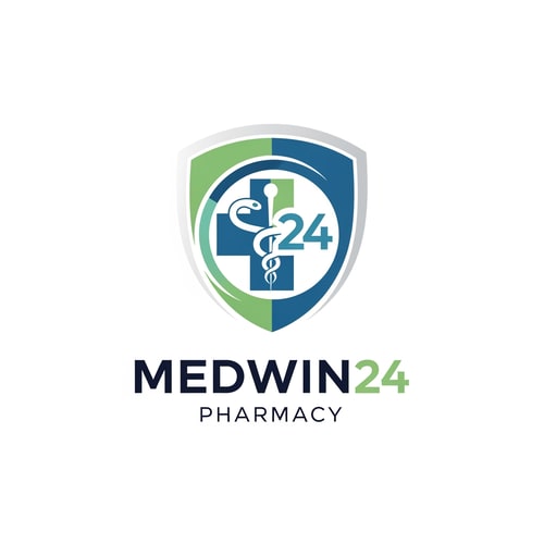 AI Design for medwin24 pharmacy symbol logo only logo not use text