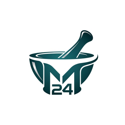 AI Design for medwin24 pharmacy symbol logo only logo not use text