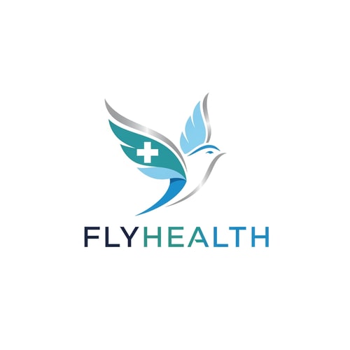 AI Design for Flyhealth a medical tourism logo only logo not use text bold