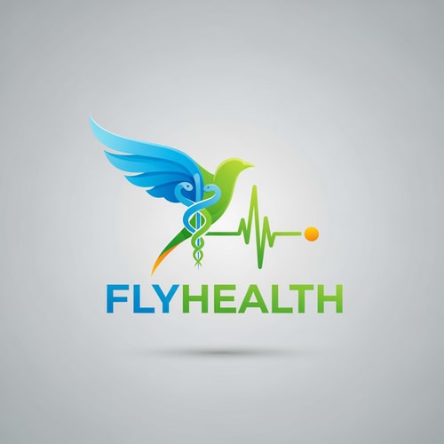 AI Design for Flyhealth of logo a unique style