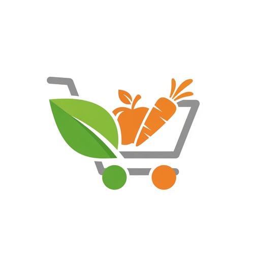 AI Design for create a logo icon for grocery