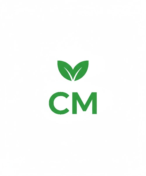 AI Design for CM text logo