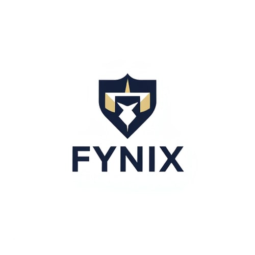 AI Design for FYNIX clothing logo logo