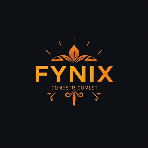 AI Design for FYNIX clothing logo logo
