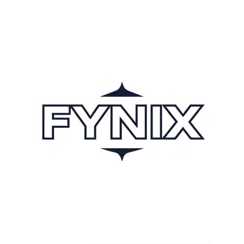 AI Design for FYNIX clothing logo logo