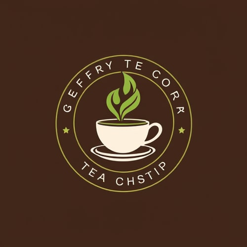 AI Design for tea shop logo with tea