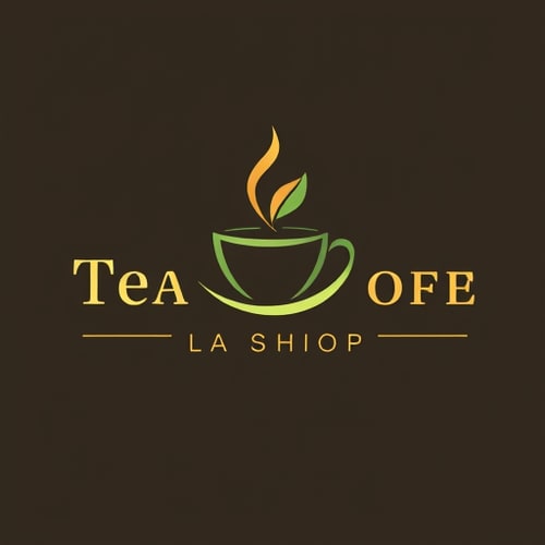 AI Design for tea shop logo with tea