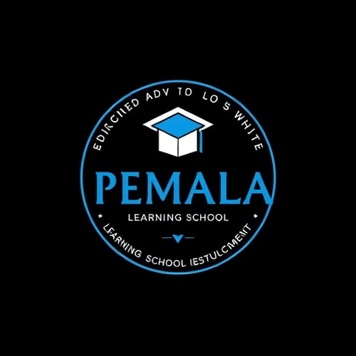 AI Design for PEMALA LEARNING School adult LEARNING SCHOOL EDUCATION IS THE KEYBLUE BLACK OR WHITE