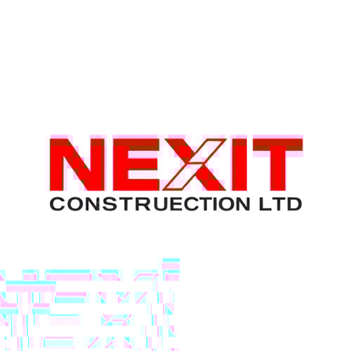 AI Design for NEXIT CONSTRUCTION LTD CIVIL WORK BUILDING AND CONSTRUCTION RELIABILITY AND EXCELLENCE RED AND WHITEMAKING A GOOD DESIGNS OR LOGOSomething is more unique
