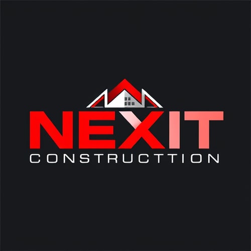 AI Design for NEXIT CONSTRUCTION LTD CIVIL WORK BUILDING AND CONSTRUCTION RELIABILITY AND EXCELLENCE RED AND WHITEMAKING A GOOD DESIGNS OR LOGOSomething is more unique