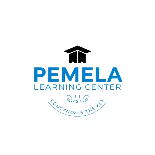 AI Design for PEMELA LEARNING CENTER EDUCATION IS THE KEY BLUE BLACK OR WHITE