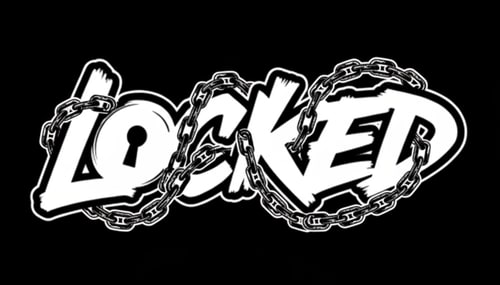 AI Design for make this logo exactly but with chains around it that match the logo make them twist around or just work them into the logo