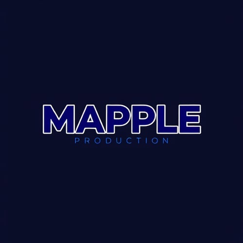 AI Design for CREATE A ANIMATED LOGO FOR MY PRODUCTION HOUSE NAME (MAPPLE PRODUCTION) MAKE IT CREATIVE AND ADD TRENDY EFFECT MAKE A 10 SEC INTRO VIDEO FOR IT MAKE IT CREATIVE