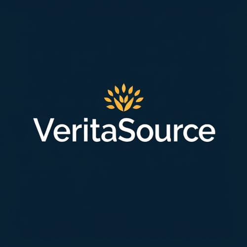 AI Design for VeritaSource logo truth , integrity