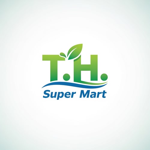 AI Design for T.H super mart logo new fesh