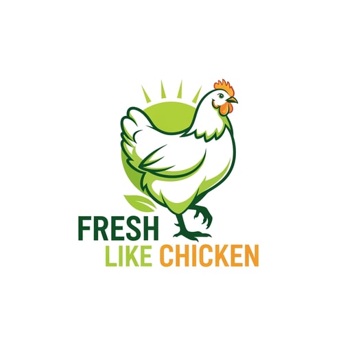 AI Design for fresh like chicken logo
