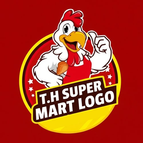 AI Design for T.H super mart logo