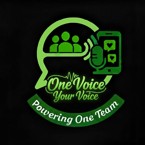 AI Design for all the text should have same color, font and creative style like currently One Voice Your Voice