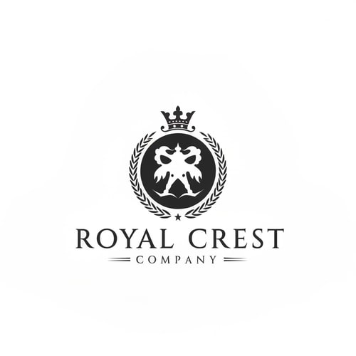 AI Design for create a logo for my "Royal Crest" Company