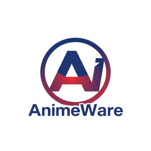 AI Design for Got it. Just to be clear, you want the entire logo, including the stylized “AnimeWare” text, inside the circle, right? Or do you want only the “A” inside the circle and “AnimeWare” written underneath it?