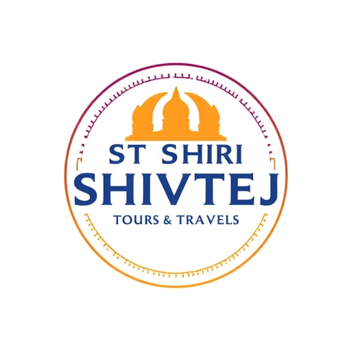 AI Design for ST SHRI SHIVTEJ TOUR'S & TRAVELS ,round shape in text shree shivtej up side & tour's & travels dowun side