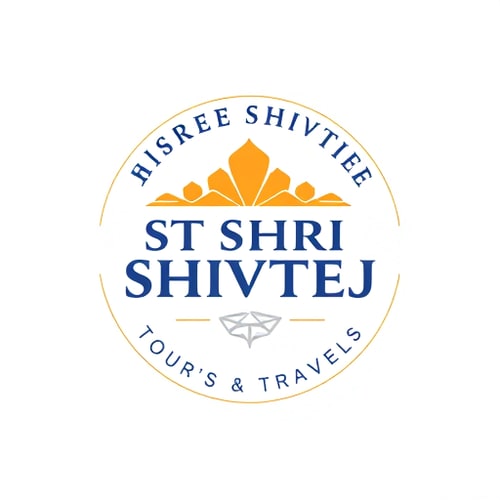 AI Design for ST SHRI SHIVTEJ TOUR'S & TRAVELS ,round shape in text shree shivtej up side & tour's & travels dowun side