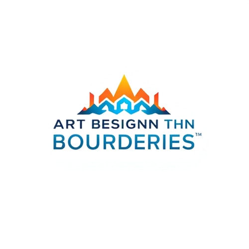 AI Design for 'art beyond the bounderies' make a theme based logo
