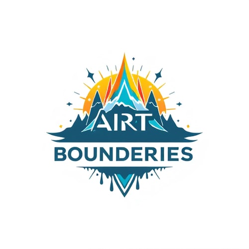 AI Design for 'art beyond the bounderies' make a theme based logo