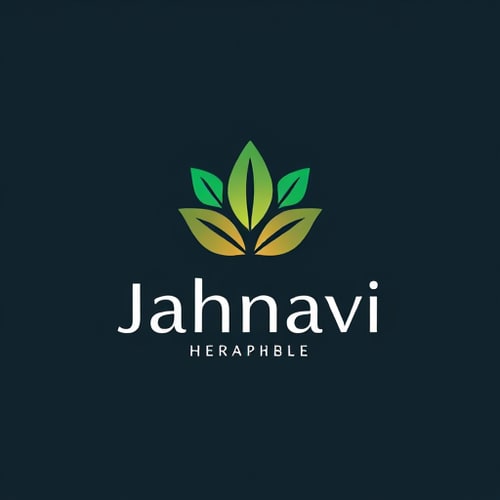 AI Design for create logo with jahnavi herbals