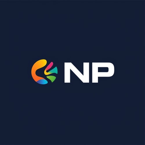 AI Design for create logo with the name np
