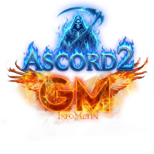 AI Design for Fölötte legyen oda irva Ascord2 de epicen legyen megcsinálva szépen kék szinen és ascord2 felirat fölött legyen 1 phantom kaszával