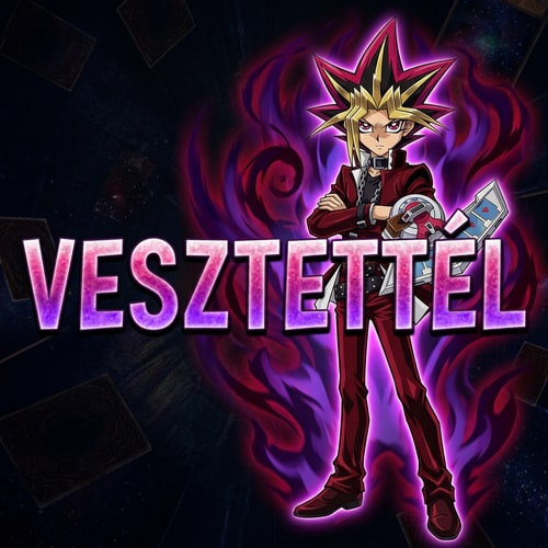 AI Design for Ezt áttudod nekem szerkeszteni? Pl olyanra Yugi áll büszkén gonosz aura körülveszi dueldisk a karján és ki van írva VESZTETTÉL